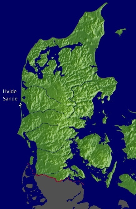 Hier sollte eine Landkarte Dänemarks angezeigt werden